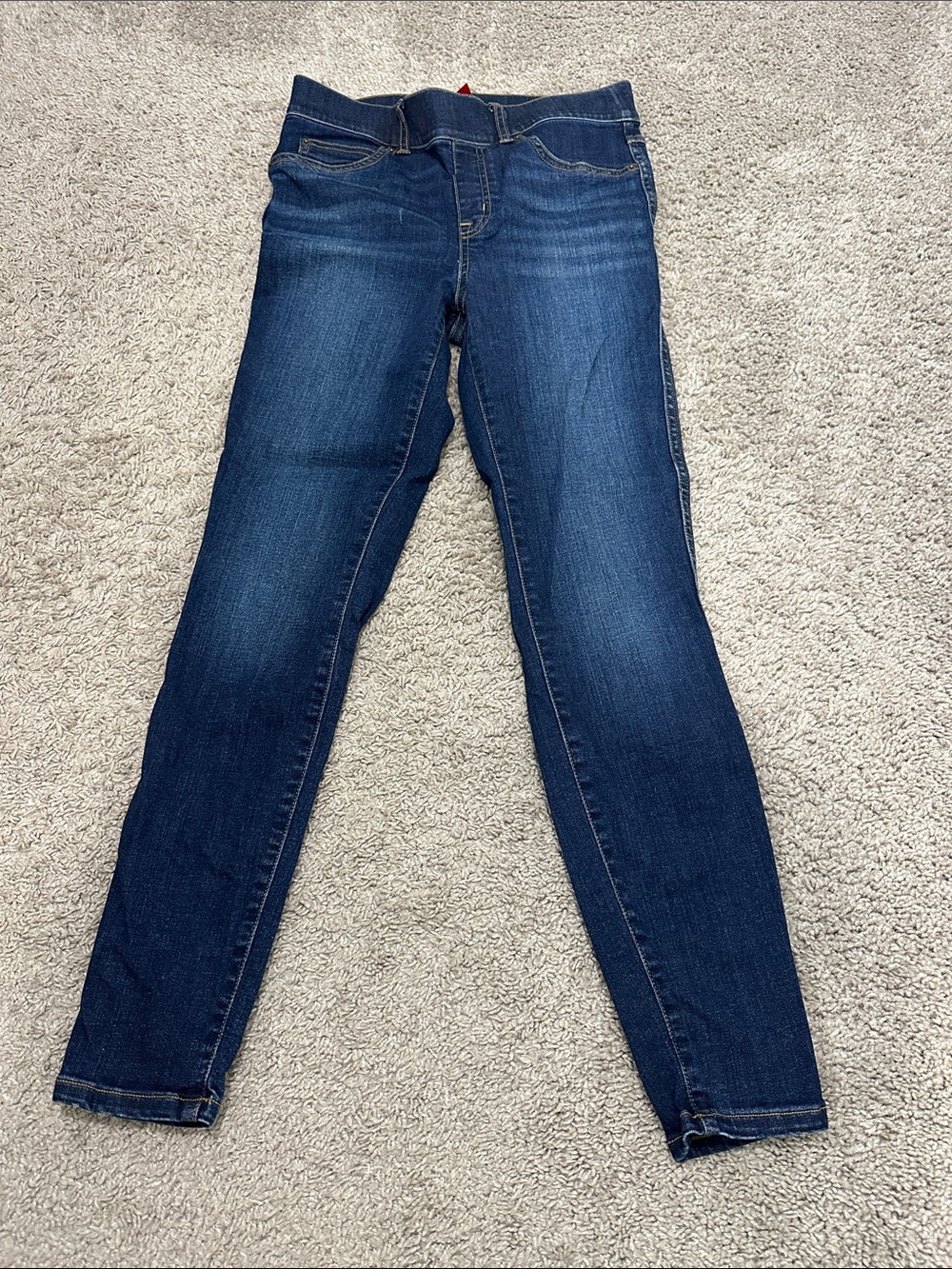 SPANX Women's Skinny Jeans in Rich Dark Blue Denim